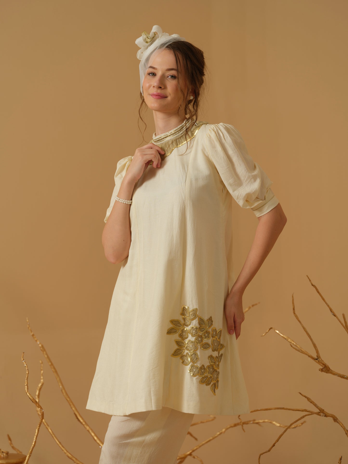 IVORY KURTA SET