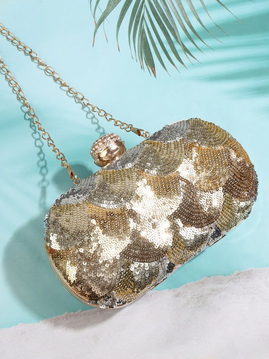 OMBRE CAPSULE HANDEMBROIDERED CLUTCH