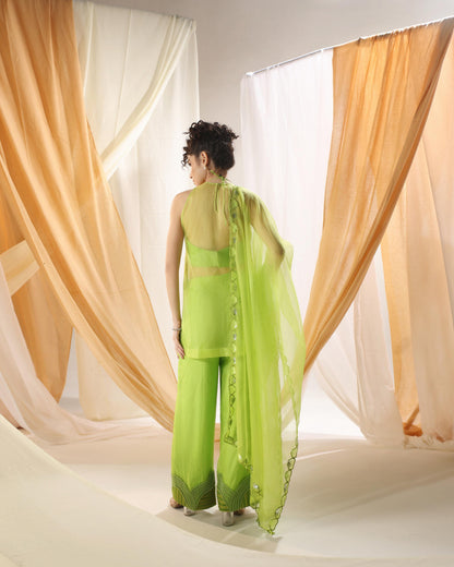 GREEN FLASH  KURTA SET