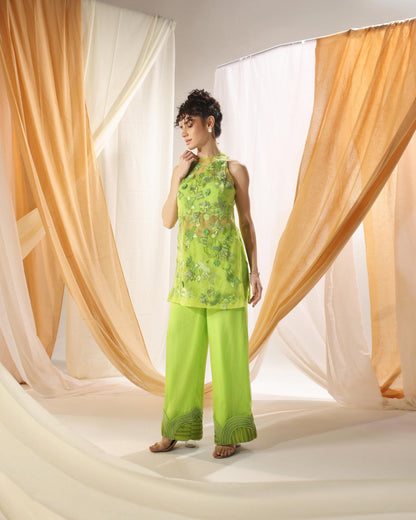 GREEN FLASH  KURTA SET
