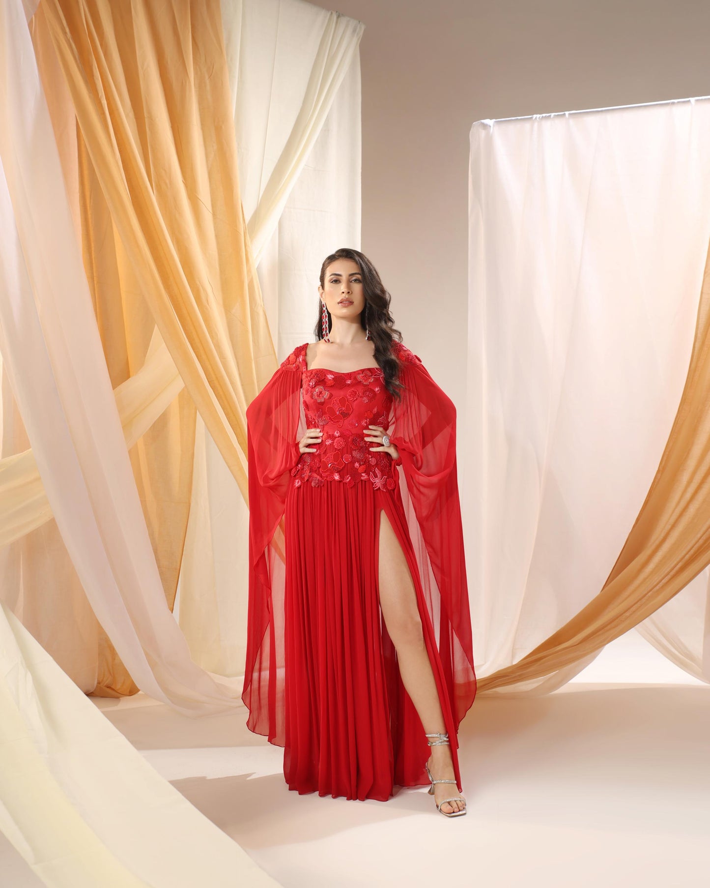 DEEP SCARLET GOWN