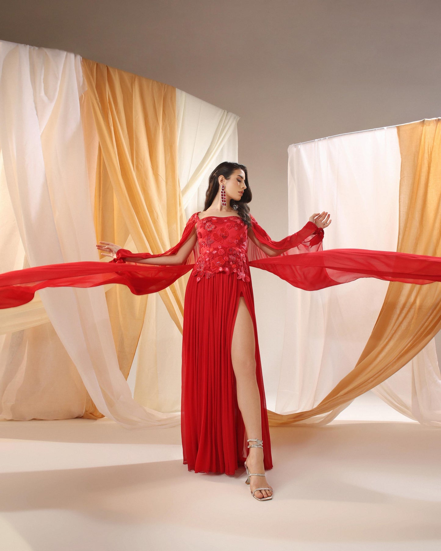DEEP SCARLET GOWN