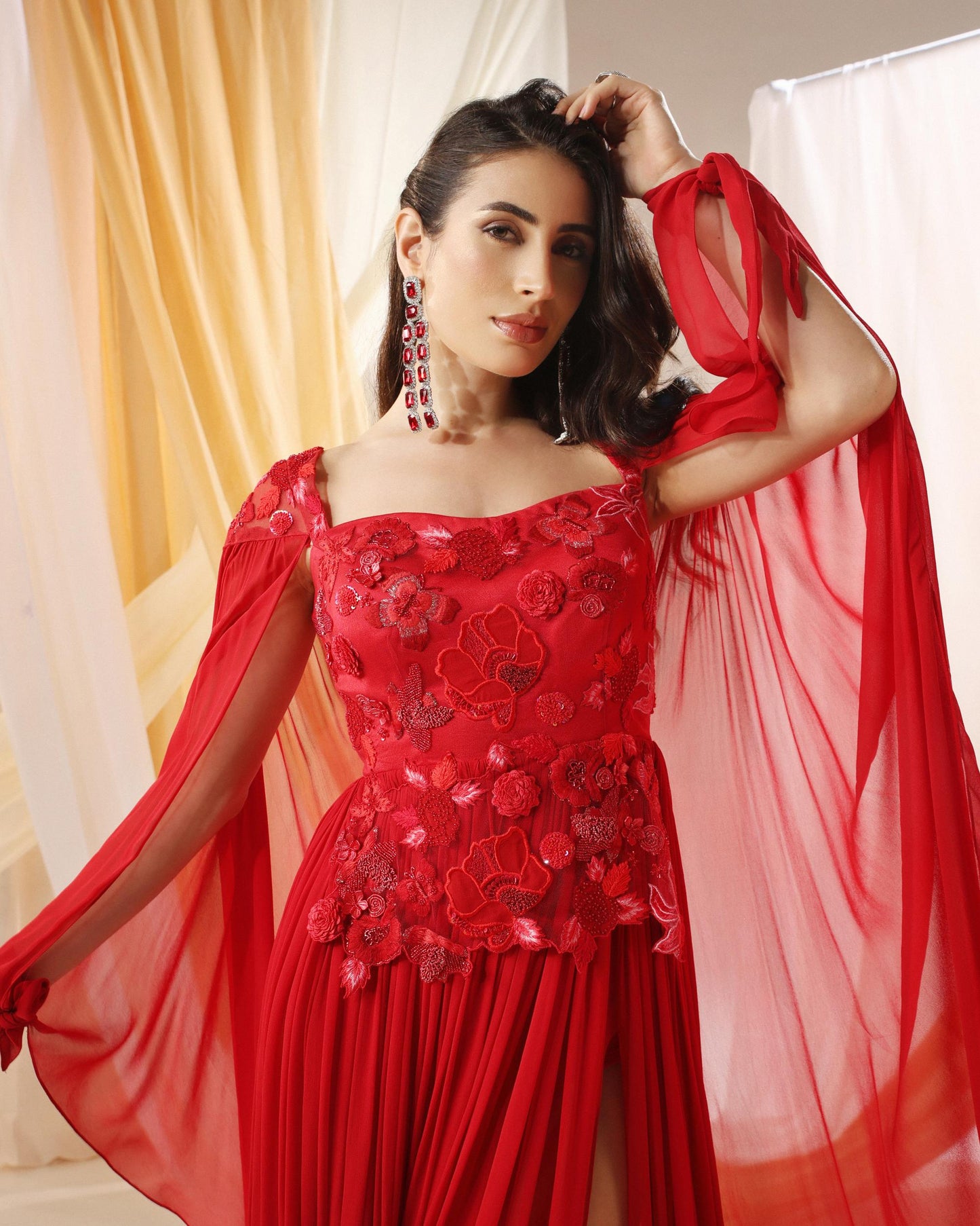 DEEP SCARLET GOWN
