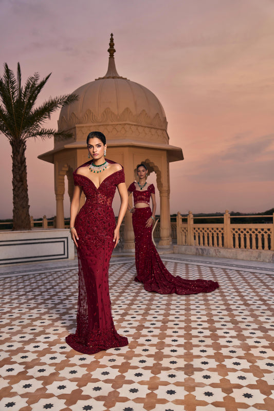 INGRID ROUGE GOWN