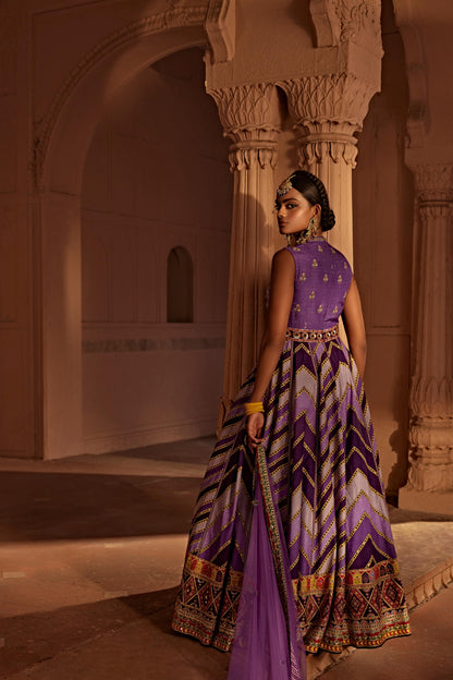 LEHER ANARKALI SET