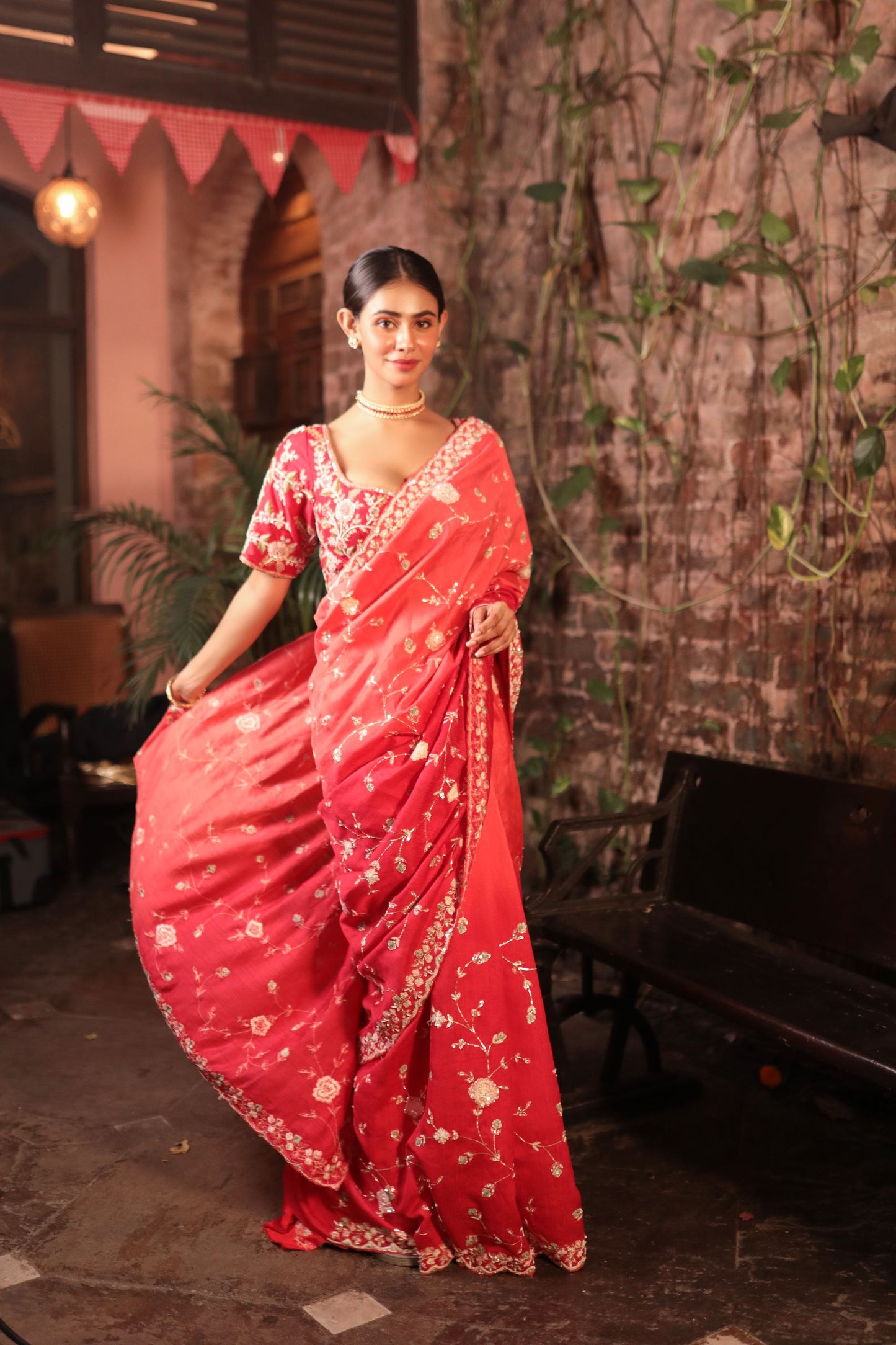 ANTIQUE JAAL SAREE