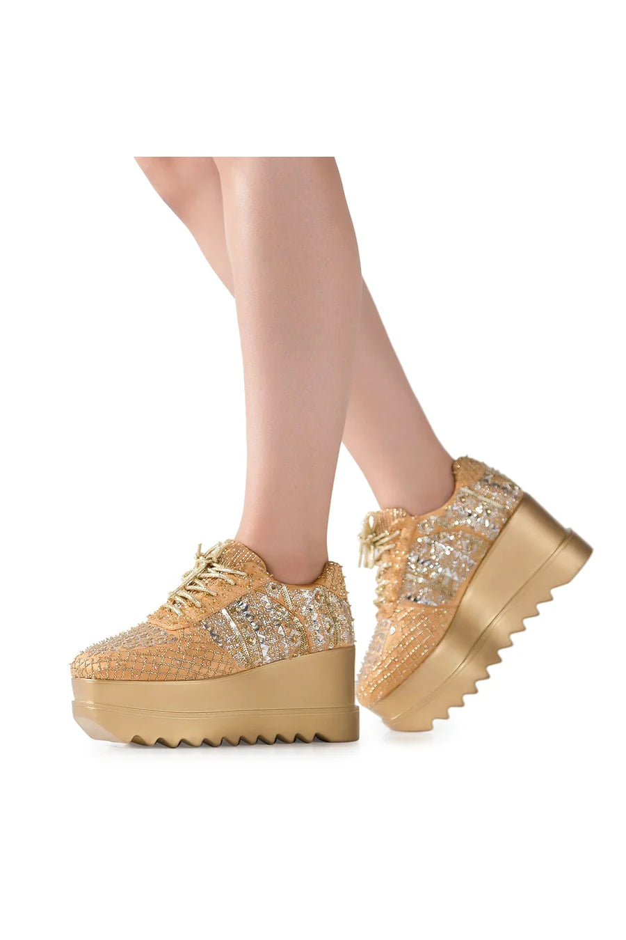 GOLDILOCKS WEDGE SNEAKERS