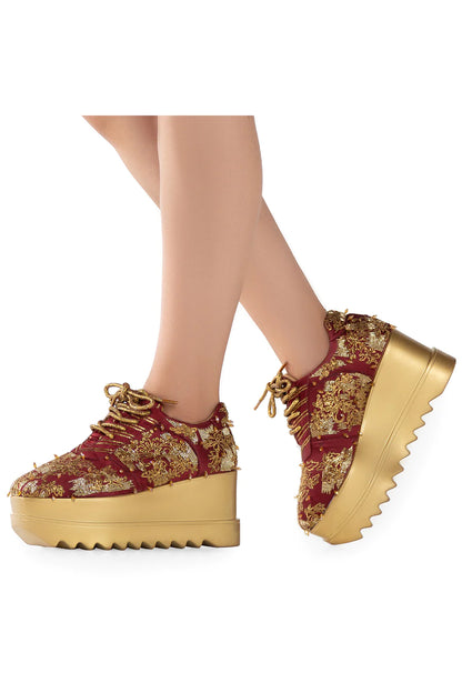 AUTUMN SONG WEDGE SNEAKERS