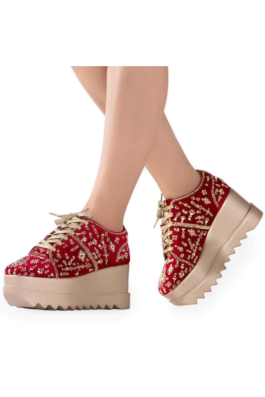 GIRL TRIBE WEDGE SNEAKERS