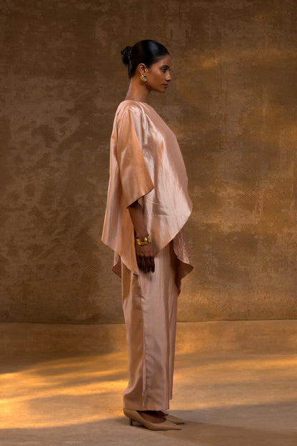 AGNEYA TISSUE & SILK LAYERED COORD SET