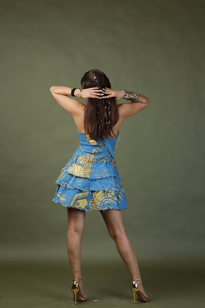 HAND PAINTED SHORT DRESS