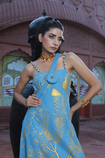 HAND PAINTED LONG DRESS
