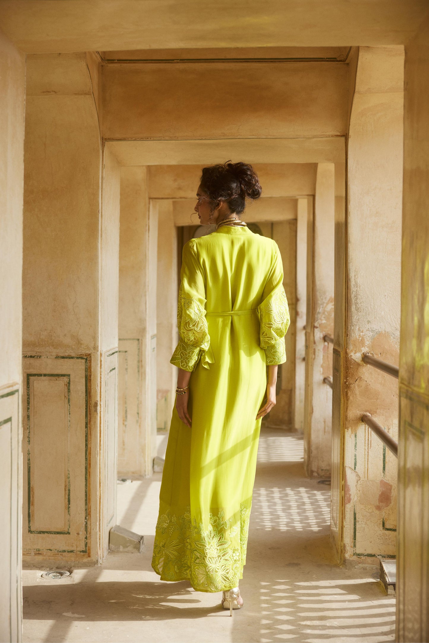 LIME YELLOW MAXI DRESS