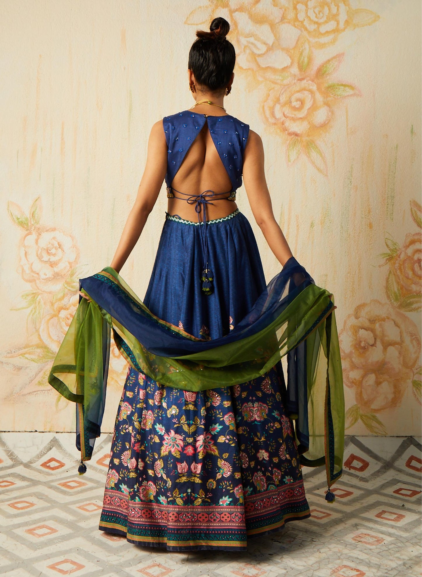 BLUE LEHENGA SET