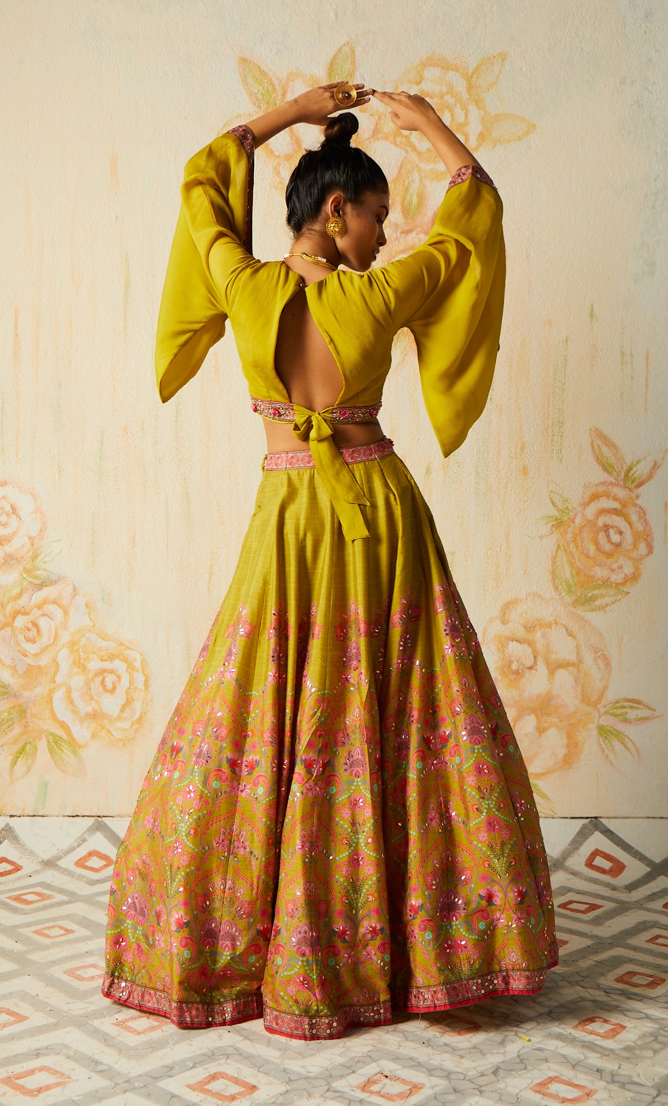 PRINTED LEHENGA SET