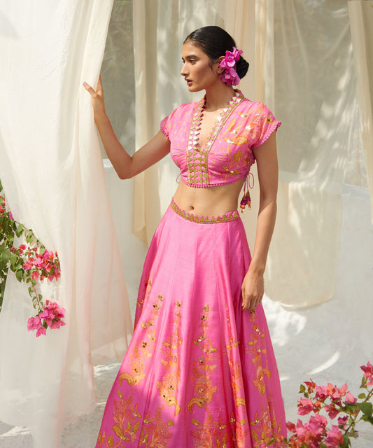 PINK LEHENGA SET