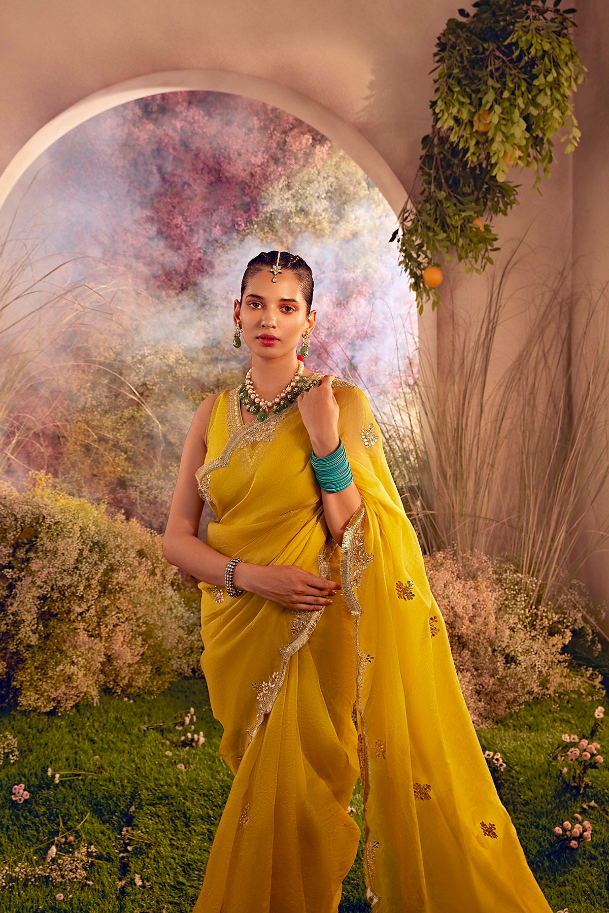 PARO MUSTARD SAREE