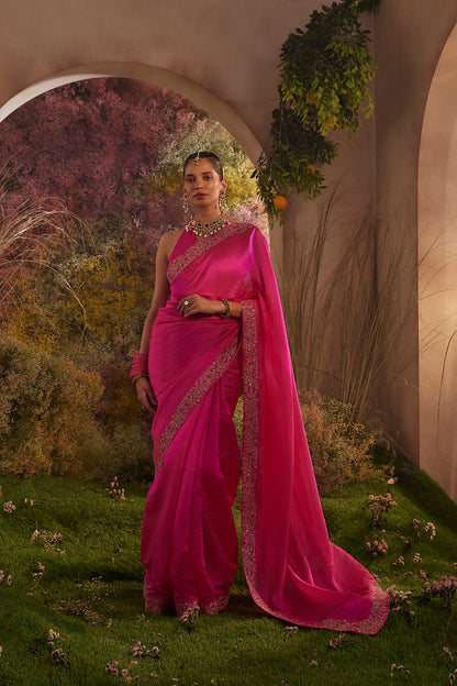 PARO HOT PINK SAREE