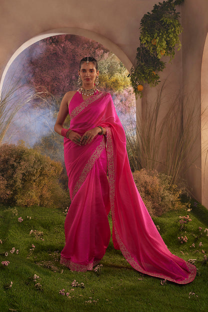 PARO HOT PINK SAREE