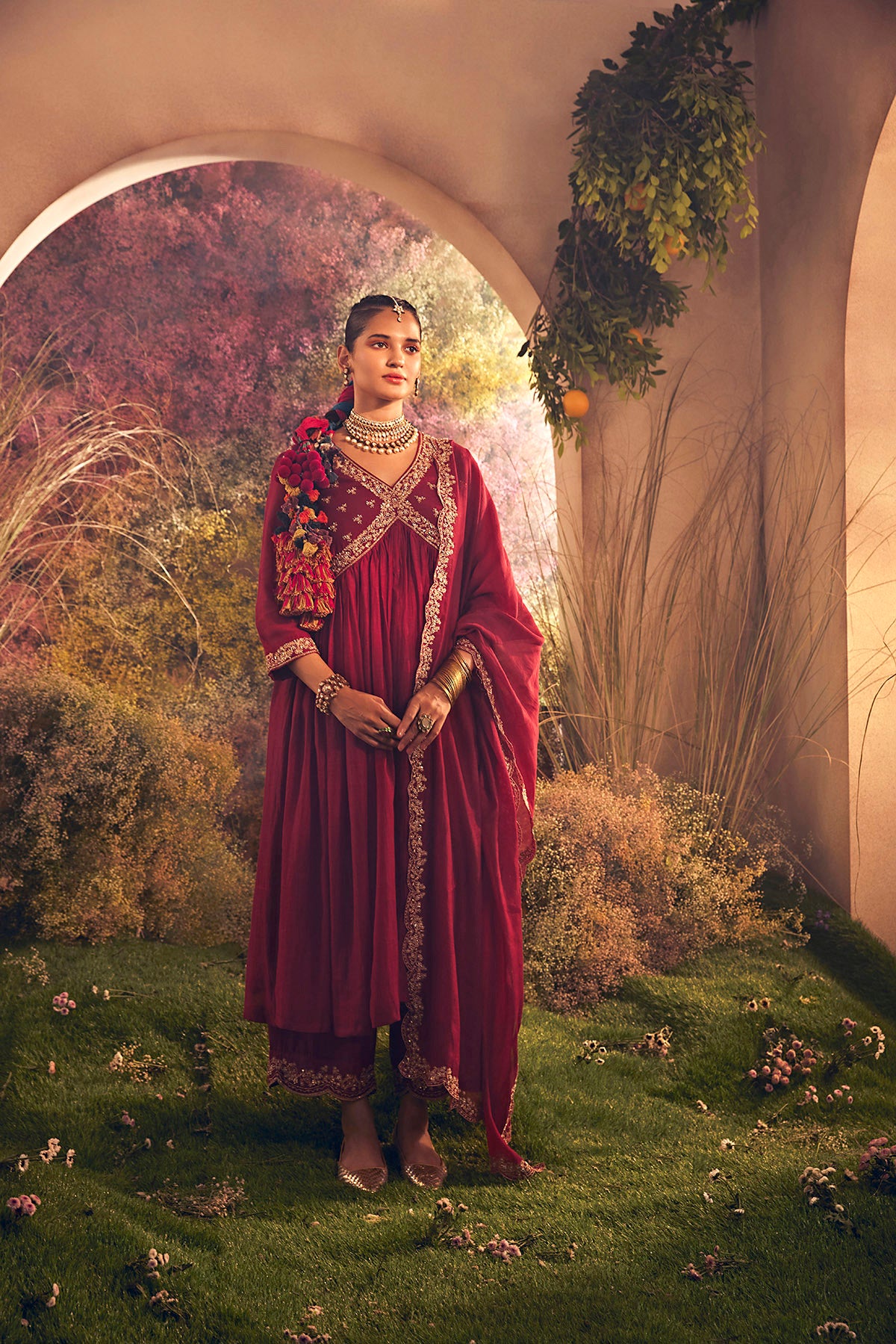 PARO MAROON SUIT SET