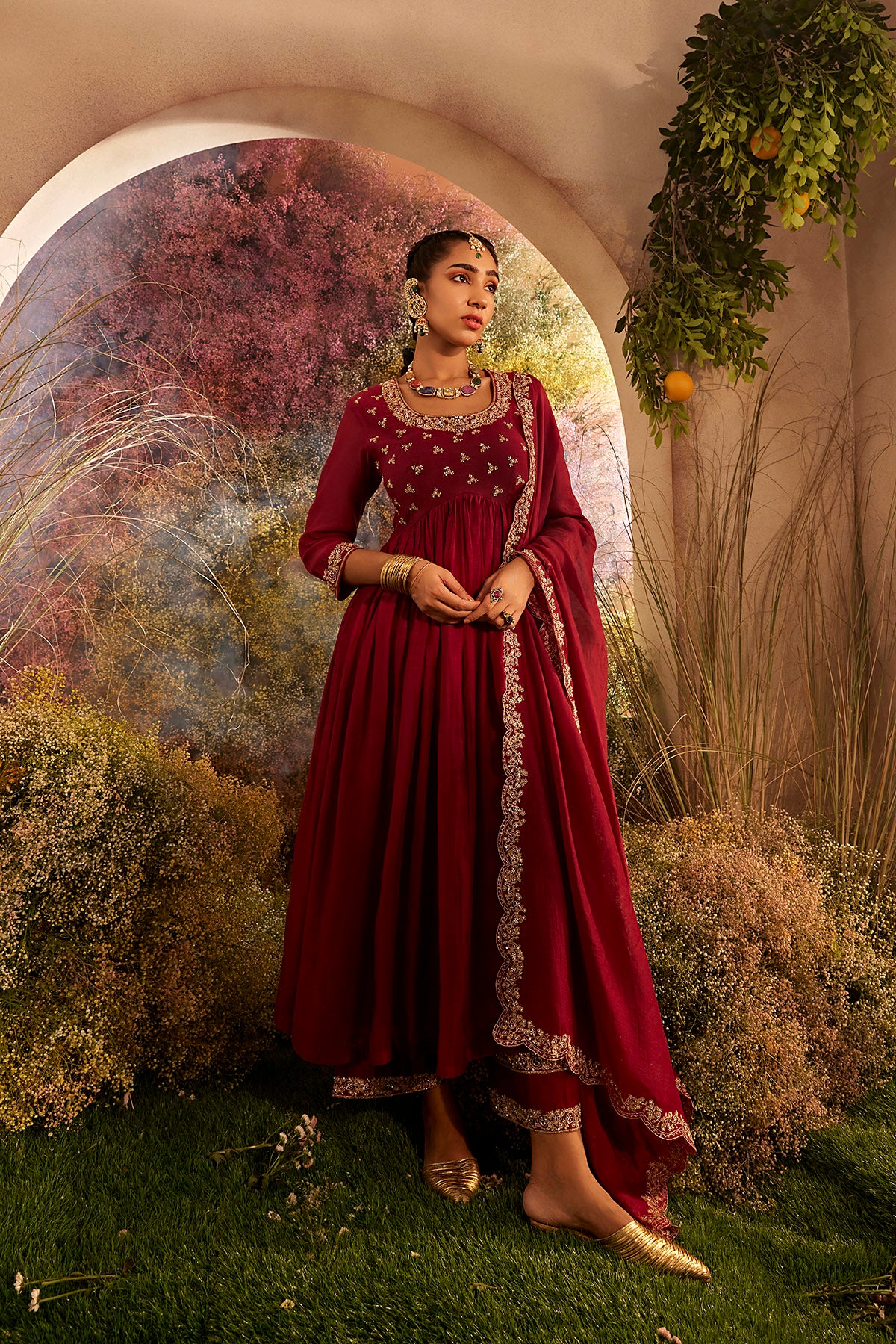 PARO MAROON SUIT SET