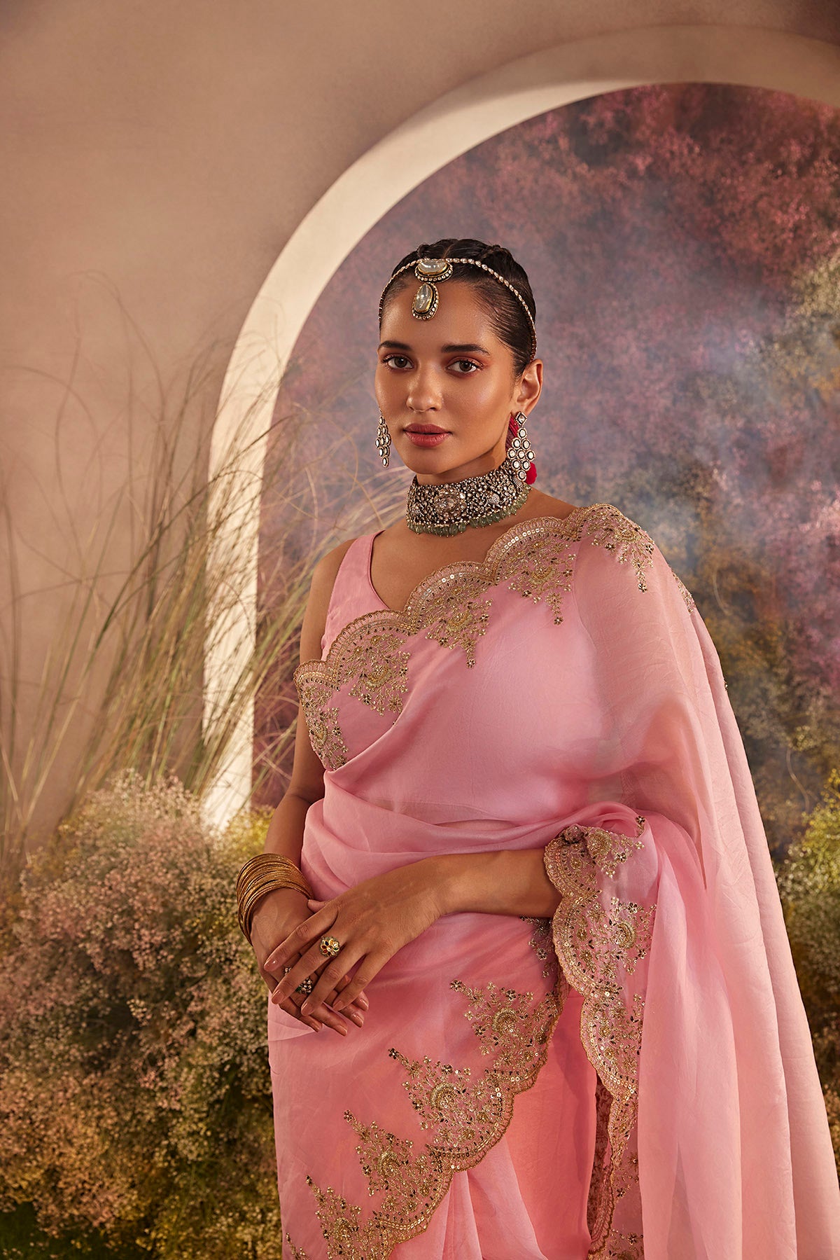 PARO LIGHT PINK SAREE