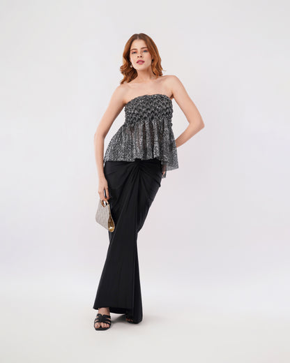 JASMINE TUBE - SHIMMER TUBE WITH SKIRT