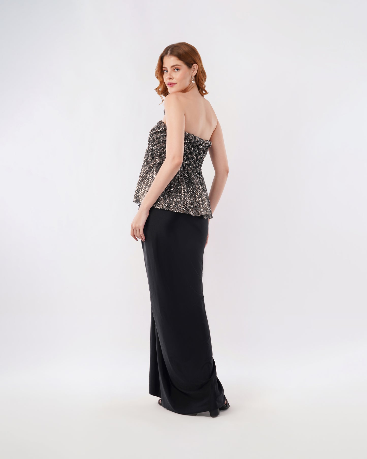 JASMINE TUBE - SHIMMER TUBE WITH SKIRT