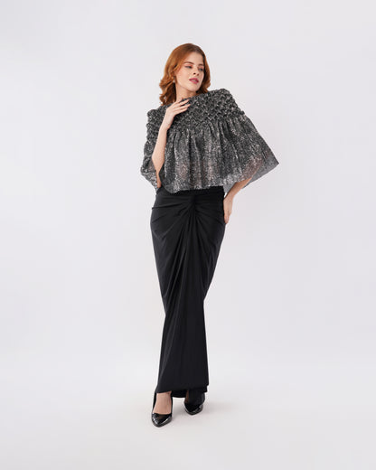 JASMINE - SHIMMER CAPE WITH SKIRT