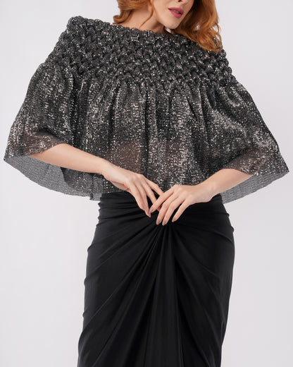 JASMINE - SHIMMER CAPE WITH SKIRT