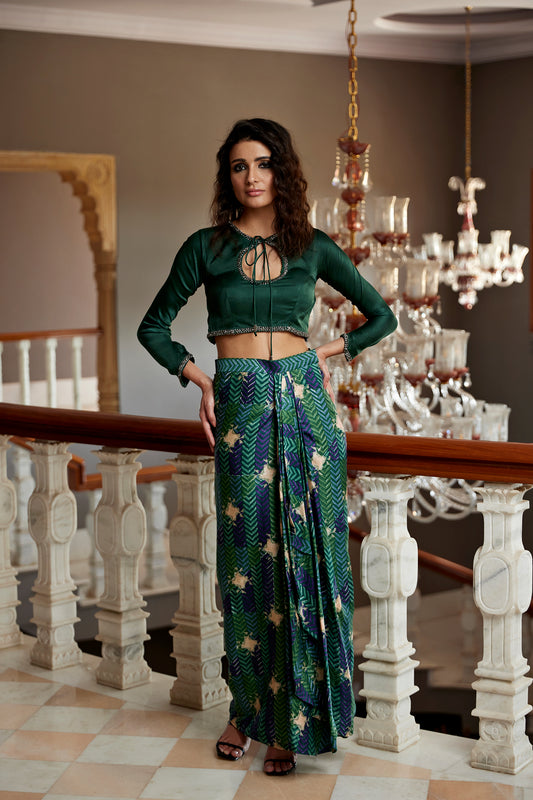EVERGREEN SKIRT SET