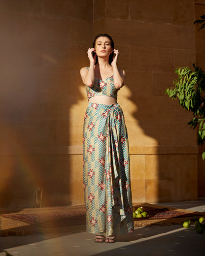 PISTACHIO SKIRT SET