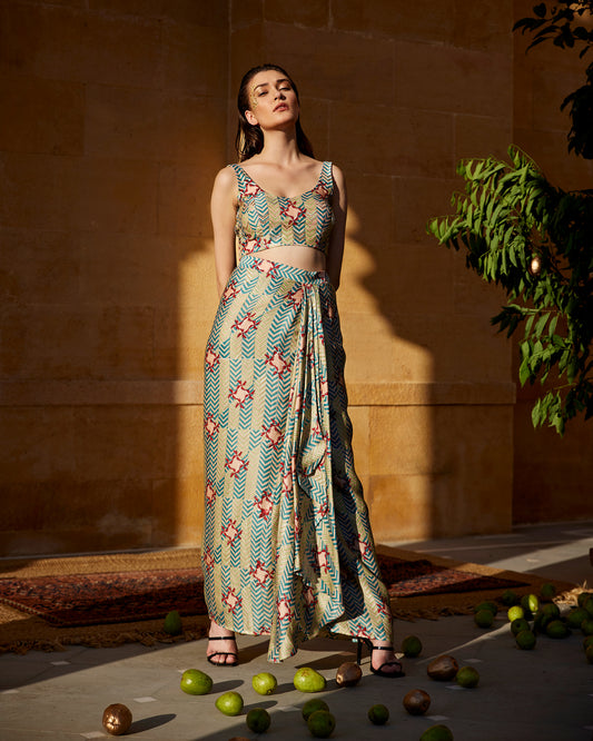 PISTACHIO SKIRT SET