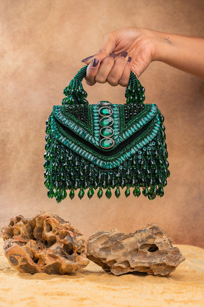 CHEVRON CRYSTAL KASSE EMERALD