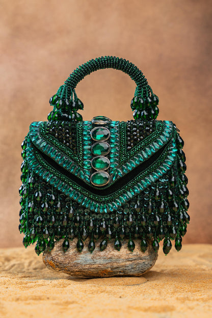 CHEVRON CRYSTAL KASSE EMERALD