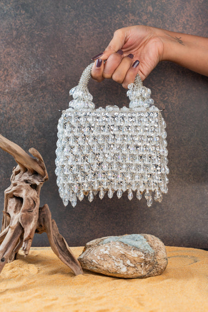 CHEVRON CRYSTAL KASSE SILVER