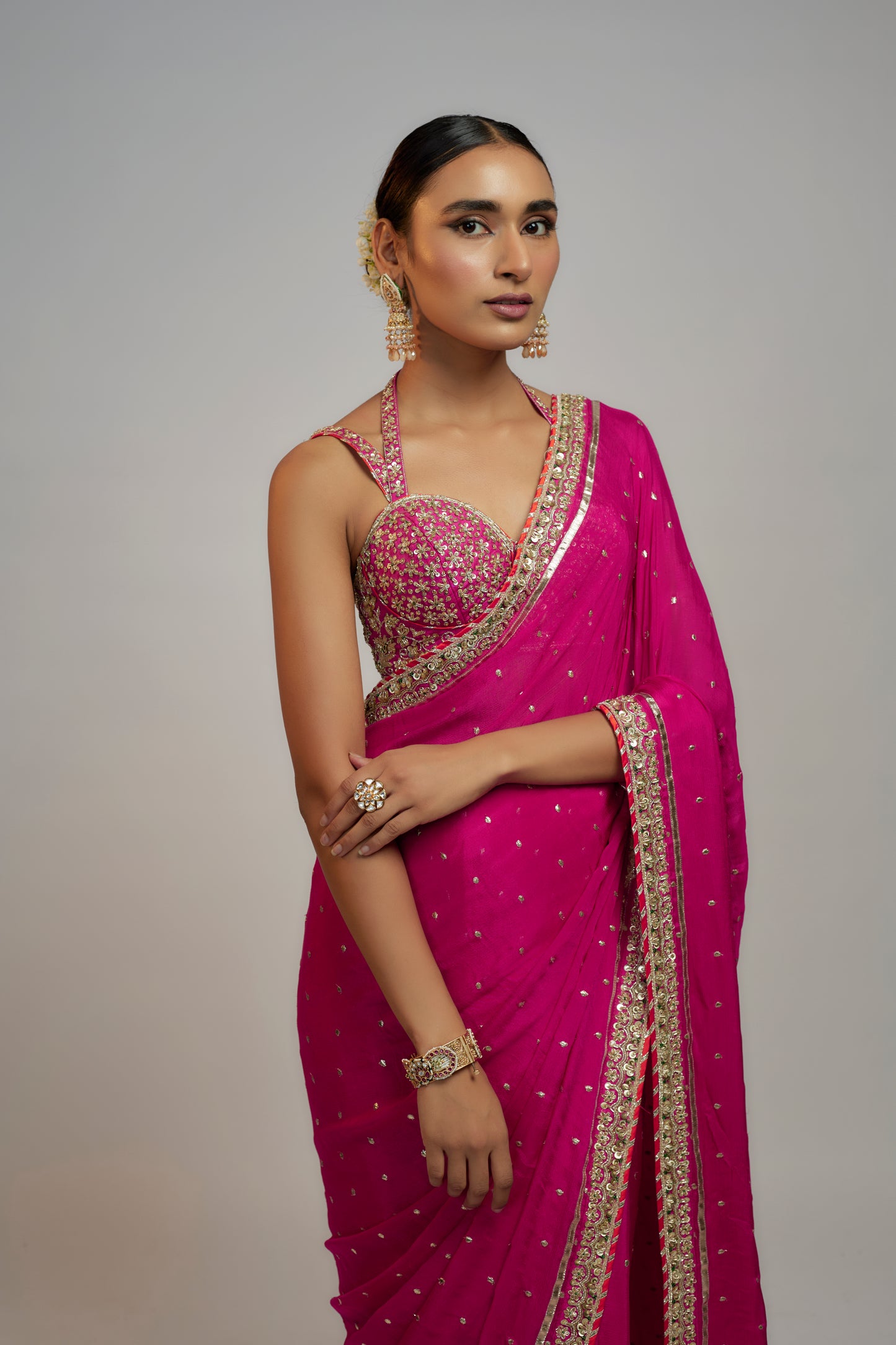 GOLCONDA UZVI SAREE SET