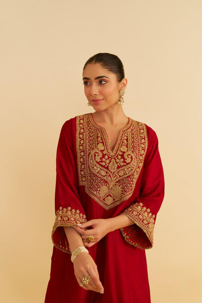 MEHZA - SHORT CHAUGA WITH SALWAR AND DUPATTA
