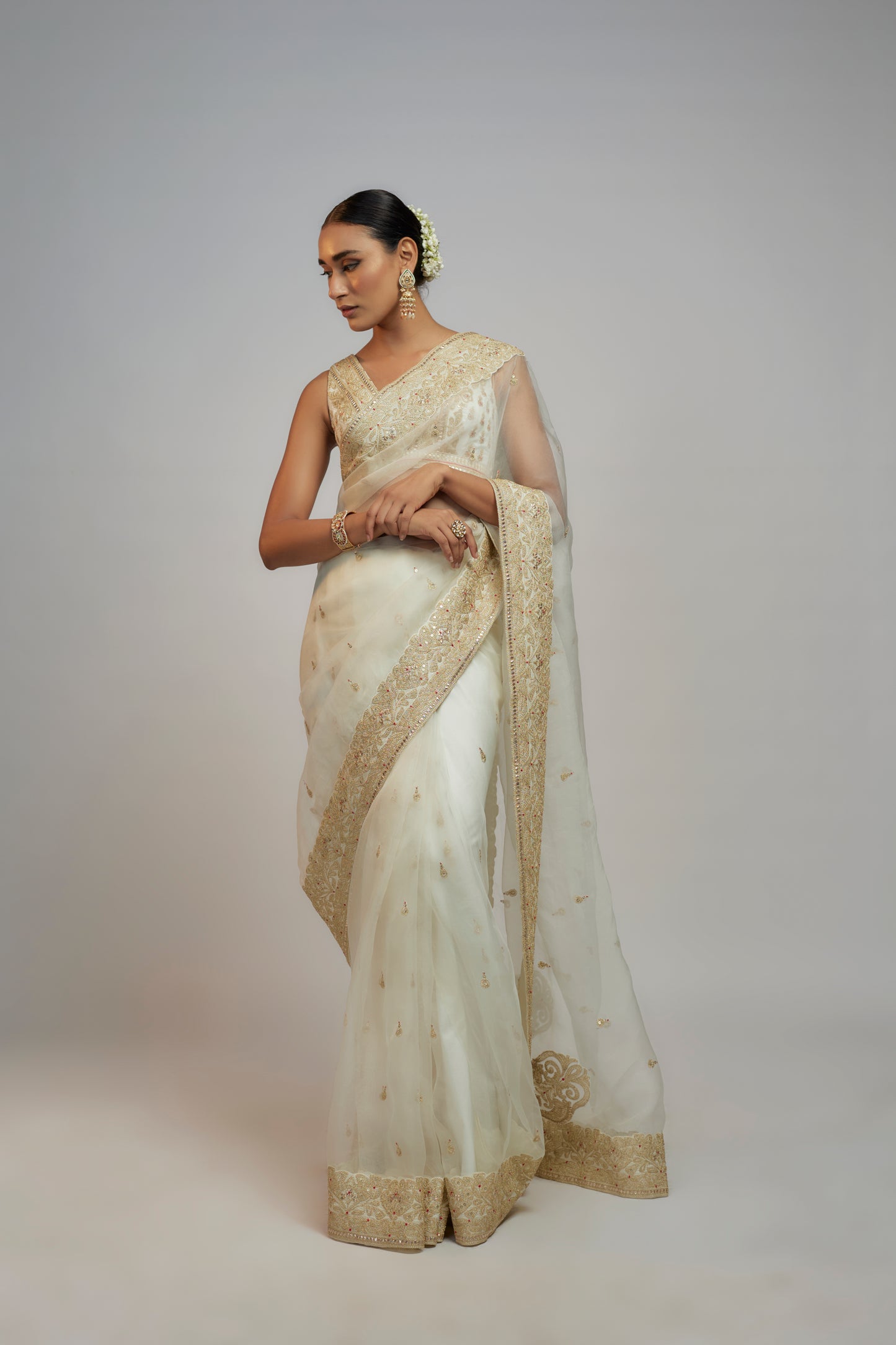 GOLCONDA  MAAHI SAREE SET