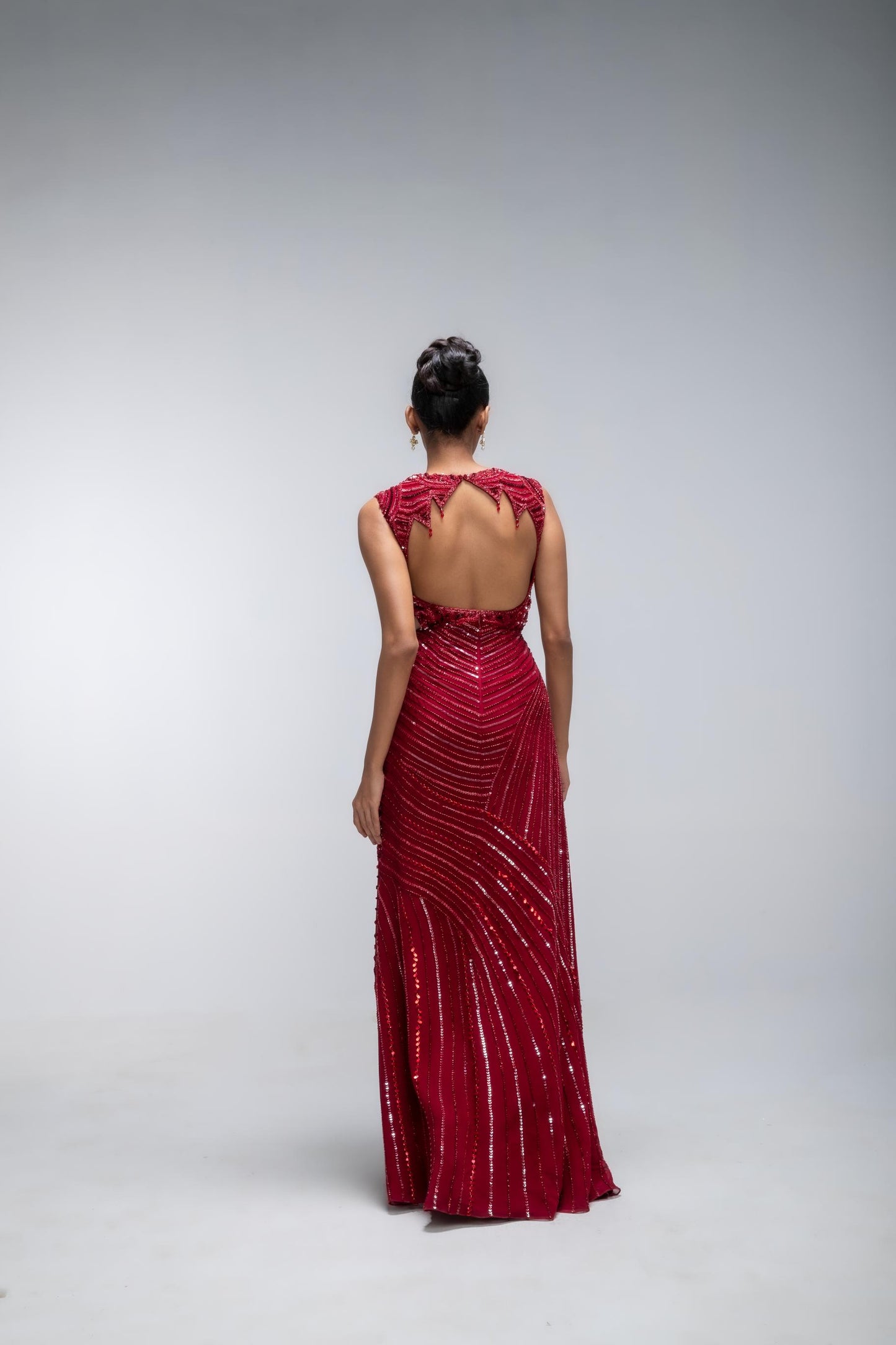 RED REVERIE REEF GOWN
