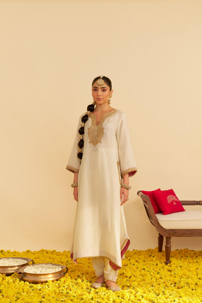 AMAYA - LONG KAFTAN WITH SALWAR AND DUPATTA