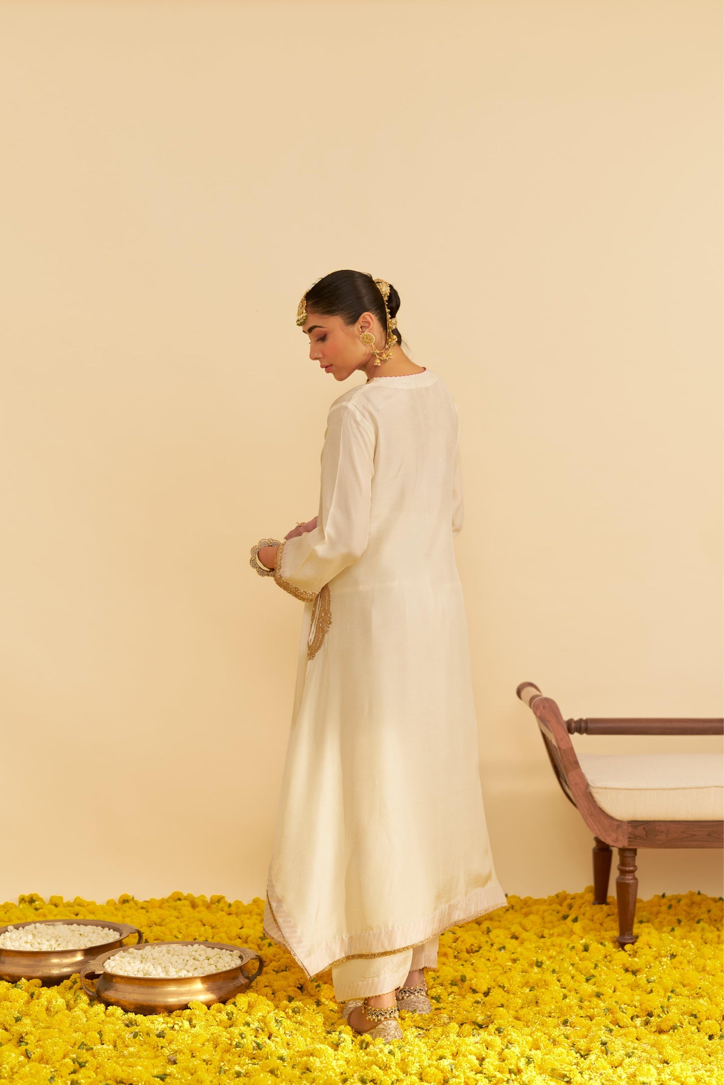 AMAYA - LONG KAFTAN WITH SALWAR AND DUPATTA