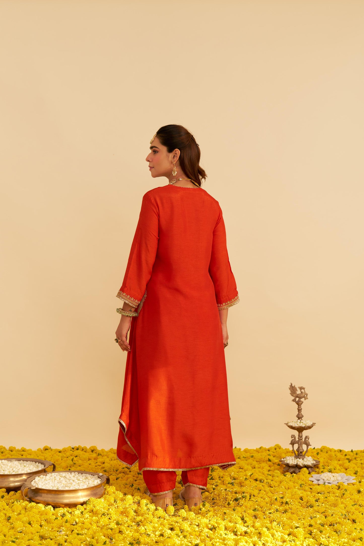 AMAYA - LONG KAFTAN WITH SALWAR AND DUPATTA