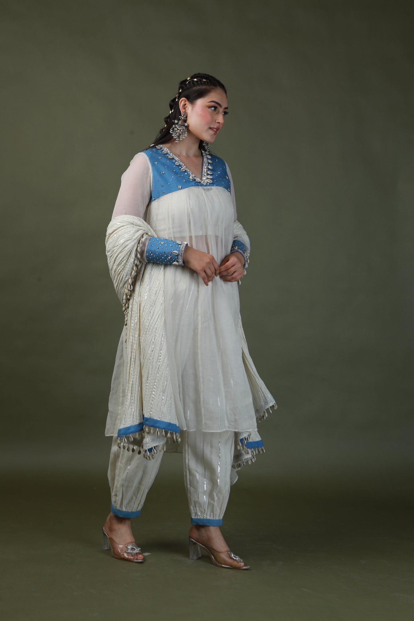DEVI DRAPE SWAROVSKI SUIT