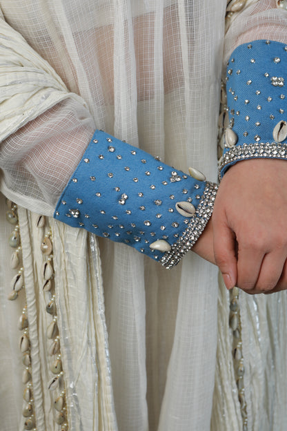 DEVI DRAPE SWAROVSKI SUIT