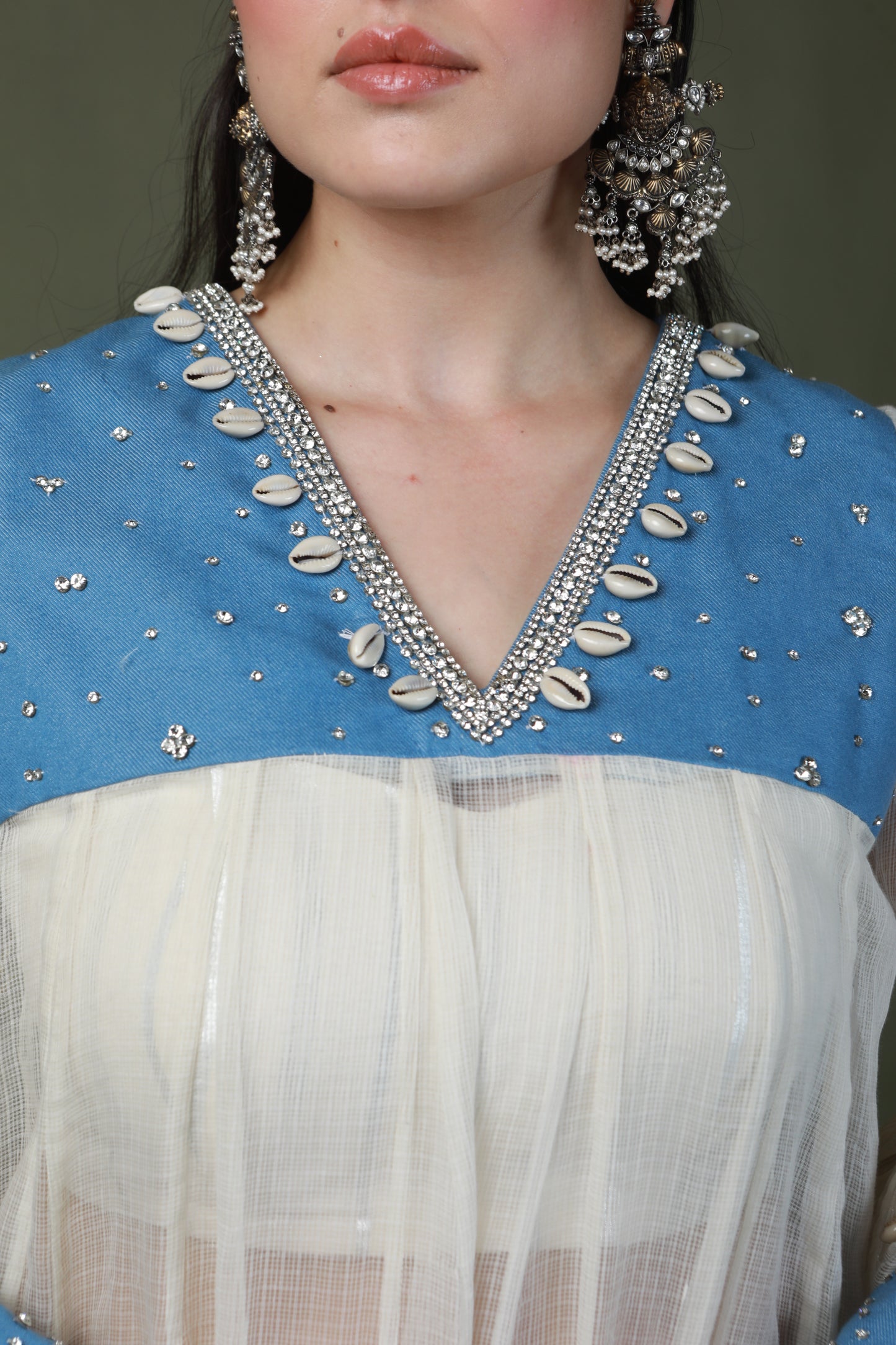 DEVI DRAPE SWAROVSKI SUIT