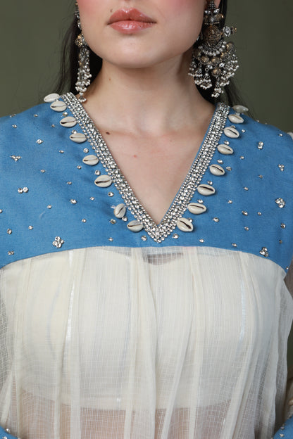 DEVI DRAPE SWAROVSKI SUIT