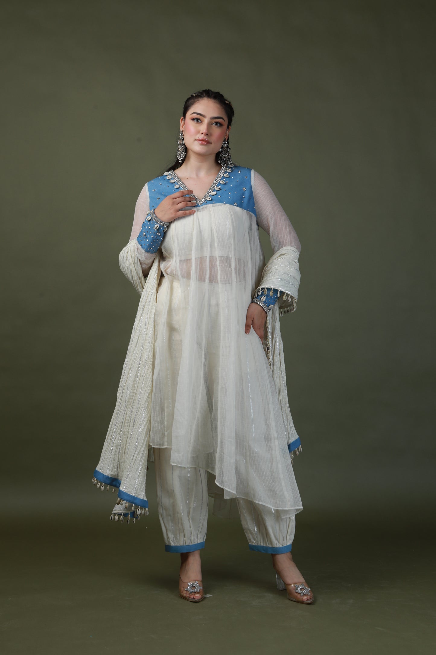 DEVI DRAPE SWAROVSKI SUIT
