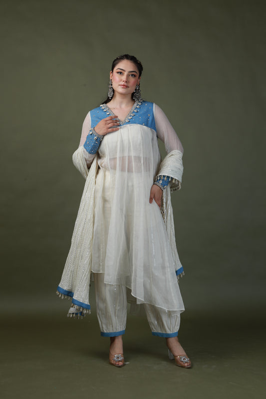 DEVI DRAPE SWAROVSKI SUIT