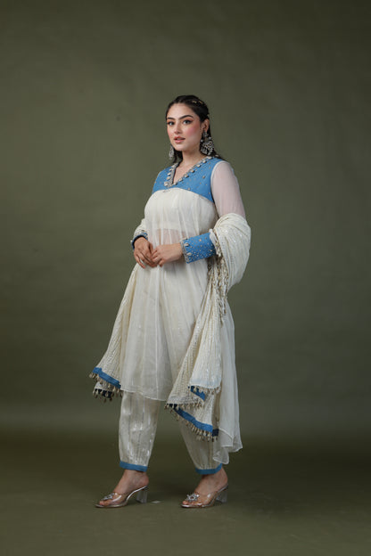 DEVI DRAPE SWAROVSKI SUIT